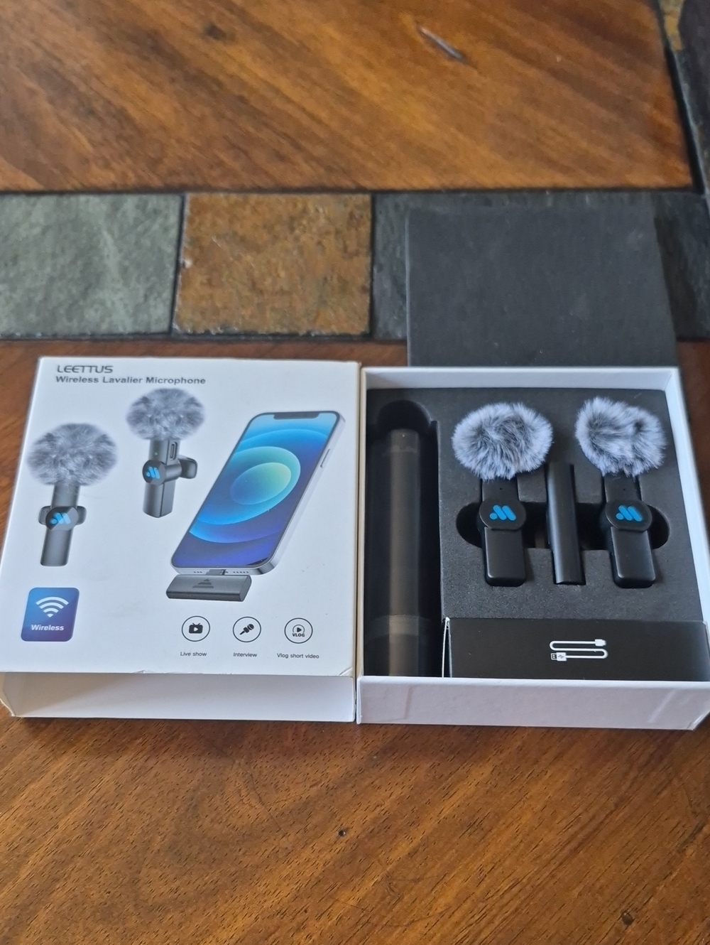 Dual Wireless Lavalier Microphone Kit - New